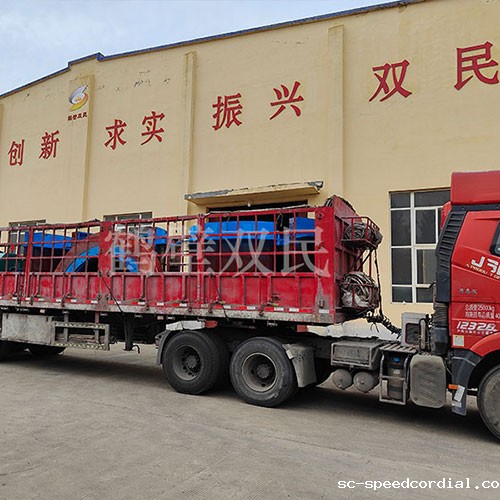 单筒2.5米矿井提升机发货！