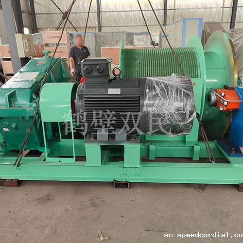 发往塞尔维亚的矿用提升绞车